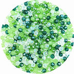 Jmassyang 6mm Crystal Glass Beads Briolette Rondelle Faceted AB Spacer Bead Sparkle Crystal Glass Beads for Jewelry Making Bracelets Necklaces Earrings(Green Mixed, 450pcs) - color: Green Mixed, size: 4x6mm