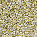 2000pcs Glass Seed Beads Bulk, 4mm 6/0 Mini Pony Spacer Small Individual Color Seed Beads for DIY Bracelet Necklaces Wrist Jewelry Making, Bright Gold - color: Bright Gold