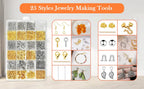 fuvooi Jewelry Repair Kit, Jewelry Making Supplies Kit Jewelry Pliers Set with Wires, Chain, Tweezers, Lobster Clasps, Jewelry Jump Rings