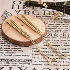 DanLingJewelry 10pcs Adjustable Slider Bracelet Slider Extender Chains Friendship Bracelets with Round Beads for Jewelry Making DIY 9 Inches(246mm) GG - color: StyleⅧ-10 pcs-Golden