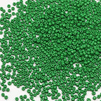 Size 6/0 Crafts Glass Seed Beads 4mm Dark Green Beads for Jewelry Making (Total About 100g About 1200pcs) - color: Dark Green