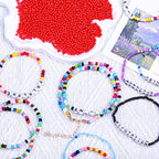 2000pcs Glass Seed Beads Bulk, 4mm 6/0 Mini Pony Spacer Small Individual Color Seed Beads for DIY Bracelet Necklaces Wrist Jewelry Making, Bright Red - color: Bright Red
