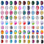 European Large Hole Beads Spacer Beads Charm Fairy Wands Beads Rhinestone Craft Beads for DIY Bracelet Jewelry Making (9 Style 180 Pieces) - color: 9 Style 180 Pieces