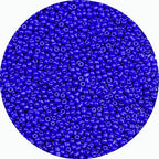 2mm Glass Seed Beads Bulk, Royal Blue 12/0 Tiny Round Seed Bead, Small Mini Pony Craft Beads for Bracelet Necklace Wrist Jewelry Making Beading Weaving DIY Crafts Supplies - color: Royal Blue