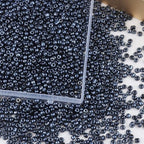 Size 4 mm 6/0 Glass Seed Beads, 2100 Pcs Small Mini Spacer Loose Pony Beads for Jewelry Making and DIY Crafts (Black) - color: Black, size: Large