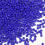 Bala&Fillic Opaque Dark Blue Color 4mm Seed Beads About 1200pcs/100Grams in Bag, 6/0 Glass Craft Beads for Making Bracelet and Necklace (Dark Blue -4mm) - color: Dark Blue -4mm