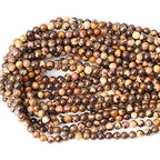 60PCS 6mm Natural Africa Picture Jasper Gemstone Round Loose Beads for DIY Bracelet Necklace Earrings Jewelry Making 1 String 15 Inches - color: Africa Picture Jasper, size: 6mm