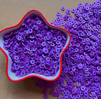 3000Pcs Flat Round Polymer Beads Vinyl Heishi Beads for Jewelry Making Women Necklace Bracelet Earrings (19-Dark Purple) - color: 19-Dark Purple