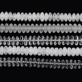 RUBYCA Natural AAA Grade Quartz Crystal Clear Mix Rondelle Beads for Jewelry Making (1 Strand, 8mm) - color: Rondelle Mix, size: 8mm
