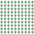 200 pcs Tiny Heart Enamel Charm Gold Plated Alloy Love Pendant Bracelet Earring Keychain Jewelry Crafts 6x8mm - color: Green