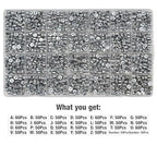 Melius Acrylic Silver Letter Beads, 1450 Pcs 4x7mm Round Alphabet Beads in 28 Grid Box for Jewelry Making, DIY Bracelets, Necklaces, Key Chains, Bracelets - color: Silver, size: 4x7mm
