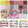 650pcs Sports Polymer Clay Beads Bracelet Making Kit, Gold Beads Clay Bead Charms, Baseball Football Basketball Soccer Volleyball, Clay Bead Charms for Jewelry Making, Necklace, Earring - color: Sports balls