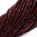 115pcs Natural Jade Disk Stone Beads 4x2mm Rondelle Faceted Dyed Stone Loose Spacer Beads for Jewelry Making Design Bracelet Necklace Keychain Phone Chain Lanyard Ornament, Dark Red - color: Dark Red