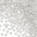 ANCIRS 600pcs 7mm Spacer Beads Caps for Jewelry Making, Metal Flower Bead Caps for Bracelet Necklace- Silver - color: 600pcs silver
