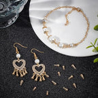 Beebeecraft 1 Box 80Pcs Teardrop Charms Dangle End Beads Extender Chain Drop Water Charms for Jewelry Making Findings - color: Gold, size: 6x3mm/8x4mm