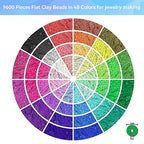 ARTDOT 10982 PCS Clay Beads for Friendship Bracelets Making Kit, 48 Rainbow Colors Jewelry Making Supplies Heishi Beads with Elastic String and Organizer Gifts - color: 10982 PCS