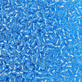 5000pcs Glass Seed Beads, 3mm 8/0 Small Individual Color Seed Beads Mini Pony Bulk for DIY Bracelet Necklaces Wrist Jewelry Making, Frosted Silver Blue - color: Frosted Silver Blue