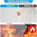Valchoose Soft 304 Stainless Steel Mesh, 8 Pack Bendable Woven 8.3"X11.8"(213X302mm), 20 Mesh Non-Rusting, Wire Mesh Easy to Work, Non-Corrosive for DIY, Vent, Cage, Garden, Window (Plain Weave) - size: 8.3"X11.8"(213X302mm)