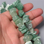 10-13mm Natural Irregular Freeform Raw Green Aventurine Stone Nugget Beads Reiki Crystal Healing Minerals Quartz Bead DIY Jewelry Making - color: Green Aventurine