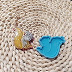 Super Glossy Koala Squirrel Silicone Resin Mold DIY Keychain Necklace Pendant Jewellery Making Mould Epoxy Resin Mold