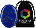 Lapis Lazuli Worry Stone – Natural Thumb Palm Stone for Inner Wisdom, Confidence & Intuition – Deep Blue Pocket Crystal for Focus & Calm - color: Lapis Lazuli