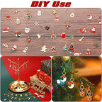SANNIX 110Pcs Christmas Charms Gold Enamel Jewelry Making Charms Pendant for DIY Xmas Bracelet Necklace Earring Craft Supplies - style: Christmas Charms