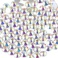 beadsland 144pcs Flat Back Crystal Rhinestones Round Gems for Nail Art and Craft Glue Fix,CrystalAB (SS40(8.4-8.7mm)) - color: Crystal AB, size: SS40/144pcs