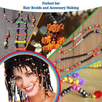 QPIXVB 1100PCS Pony Beads Black,Beads for Jewelry Making,Friendship Bracelet Kit Bead for Bracelets Making,Bulk Plastic Hair Bead for Crafts - color: black beads