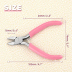 4-Inch Side Cutters for Jewelry Making Diagonal Cutting Pliers Wire Cutters Diagonal Side Cutting Pliers Mini Jewelry Making Tool Jewelry Plier for Wire, Zip Ties, Crafting - style: Diagonal Cutting Pliers