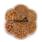 BEADIA Open Jump Rings Gold 6 Sizes 2400pcs with Lobster Claw Clasps Set for DIY Jewelry Making Supplies - color: Gold, size: Variety Pack (6 Sizes)
