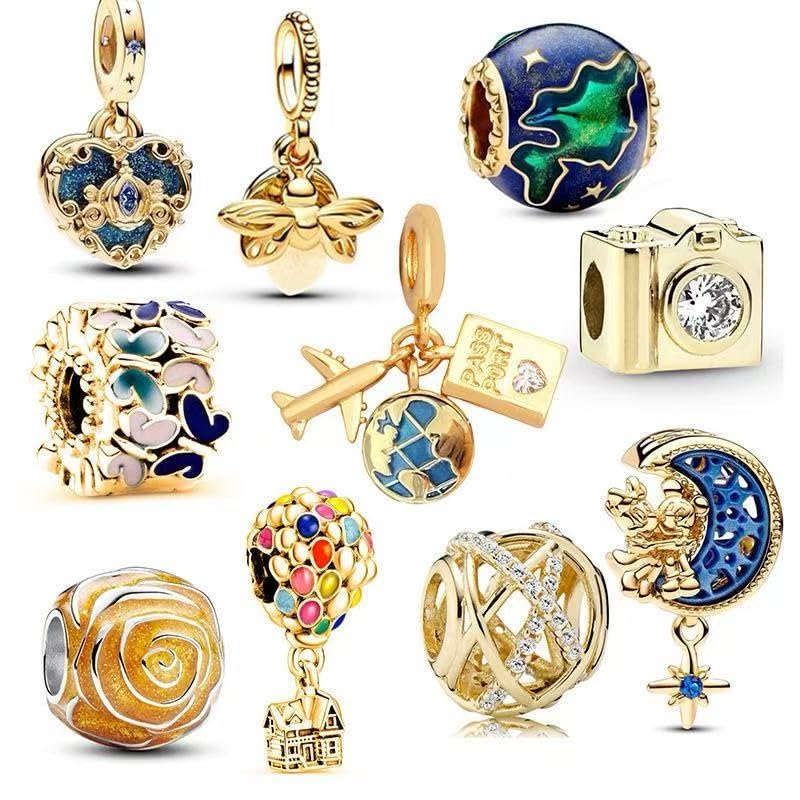 10 Pack Silver Charms,CZ Pendant Charms for Bracelets and Necklaces, DIY Jewelry Accessories,Jewelry Charm Set for Women Wife Gift.Birthday Gift - style: set3