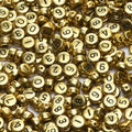 1000pcs Acrylic Number Beads 0-9 Round Number Beads 4x7mm Mixed Number Beads for Jewelry Making and DIY Bracelets, Necklaces, Key Chains (Gold) - color: Gold