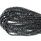 60PCS 6mm Natural Black Obsidian Gemstone Round Loose Beads Crystal Energy Stone Healing Power for DIY Jewelry Making 1 Strand 15" - color: Black Obsidian, size: 6mm