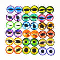 Julie Wang 20PCS 1.18inches Mixed Style Dragon Eyes Flatback Round time gem cover Glass Cabochon Dome for Jewelry Cameo Pendant DIY Finding 30mm - size: 30MM-20PCS