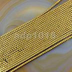 AD Beads Natural Hematite Gemstone Faceted Square Cube Loose Beads 16" 2x2mm 4x4mm (4x4mm, Metallic Gold) - color: Metallic Gold, size: 4x4mm