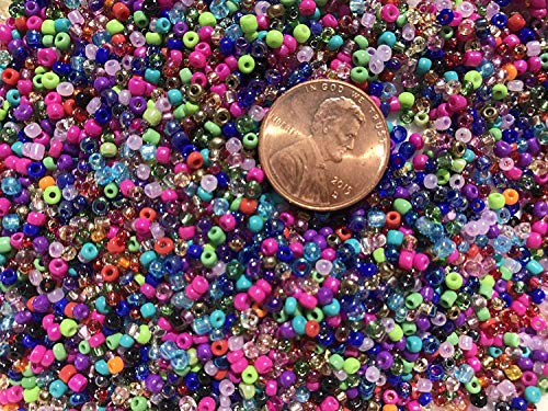 Seed Beads Size:11/0 50 gr / 1.76 oz (Amber Silver Lined) - color: Amber Silver Lined
