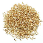 2000 Pieces Extender Chain Extended Extension Chains Tails Clasp Terminators Ends Beads Connector for Crafting (1000pcs Gold and 1000pcs Silver)