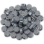 Airssory 100 Pcs Black & White Plaid Squares Beads Polymer Clay Mosaic Bead for Handmade Crafts Jewelry Making Supplies - 10x4.5mm - color: Mosaic Bead_10x4.5mm