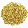 Amaney 500pcs 6mm Smooth Round Beads Gold Spacer Loose Ball Beads for Bracelet Jewelry Making Craft - color: Gold-6mm, size: 6mm