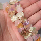 10-13mm Natural Irregular Freeform Raw Mixed Quartz Stone Nugget Beads Reiki Crystal Healing Minerals Quartz Bead DIY Jewelry Making - color: Mixed Quartz