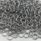 500pcs 9mm Stainless Steel Jump Rings Connector O Rings Accessories for Bracelet Necklace Earrings Lanyard Keychain DIY Craft Jewelry Making Supplies - size: 9mm