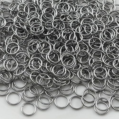 500pcs 9mm Stainless Steel Jump Rings Connector O Rings Accessories for Bracelet Necklace Earrings Lanyard Keychain DIY Craft Jewelry Making Supplies - size: 9mm