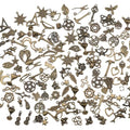 150pcs Vintage Charms Bulk,Antique Bronze Charms Alloy Pendant Charms Jewelry Making Supplies for Necklace Bracelet Earring(Random style)