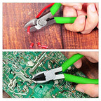 SPEEDWOX Mini Diagonal Pliers Thin Precision Wire Cutters 4-1/2 Inches Small Plastic Nippers Micro Side Cutters Fine Side Cutting Pliers Professional Jewelry Making Tool Beading Hobby Craft DIY - style: Diagonal Clamp