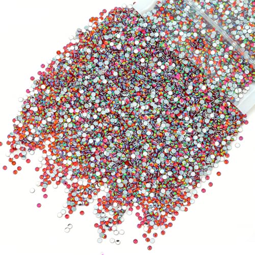qiipii 5300PCS 3mm Red AB Resin Rhinestones for Crafting Flatback Siam Red Stones Bulk SS10 Non-Hotfix Ruby Red Diamonds Crystals Gems Charms for Nails Face Eyes Makeup Mugs Tumblers Bottles Crafts - color: Crystal Red Ab, size: 3mm Bulk