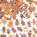 MARFOREVER 120 PCS Christmas Gingerbread Man Snowman Charms, Christmas Charms for Jewelry Making Assorted Enamel Winter Gingerbread Xmas Charm Pendants for Bracelet Necklace Earrings Making Supplies - style: Gingerbread Man