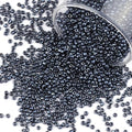 Size 3 mm 8/0 Glass Seed Beads, 5100 Pcs Small Mini Spacer Loose Pony Beads for Jewelry Making and DIY Crafts (Black) - color: Black, size: Medium