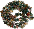 HAAMIIQII 5-8mm Natural Indian Agate Chips Beads Irregular Chip Stones Loose Gemstone Beads Energy Healing Beads for Jewelry Making Strand 30 Inch - color: Indian Agate