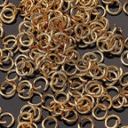 DanLingJewelry 200 pcs 304 Stainless Steel 19 Gauge Open Jump Rings 6mm for Jewelry Making Connectors Jewelry Finding Golden Color - color: 200 pcs - ф6mm δ 1mm - Golden