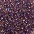 John Bead Czech Glass Seed Beads 6/0 Amethyst AB Beads for Jewelry Making Crafts, 23g Vial - color: Amethyst AB